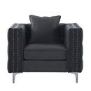 Gillian II - Chair - Light Gray Velvet