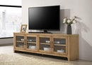 Brenham - 79" 4-Door TV Stand Media Console - Washed Oak