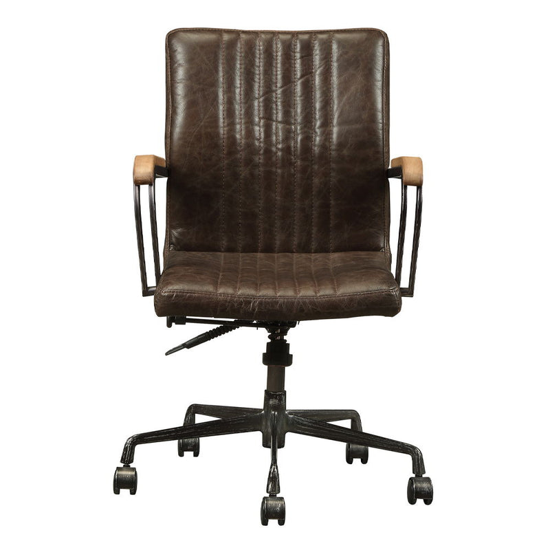 Joslin - Office Chair - Distress Chocolate Top Grain Leather