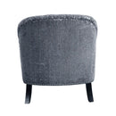 Gaura - Chair With Pillow - Dark Gray Velvet
