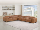 1224 - 8-Piece L-Shaped Sectional Sofa In With 4 Power Recliners & Power Headrests