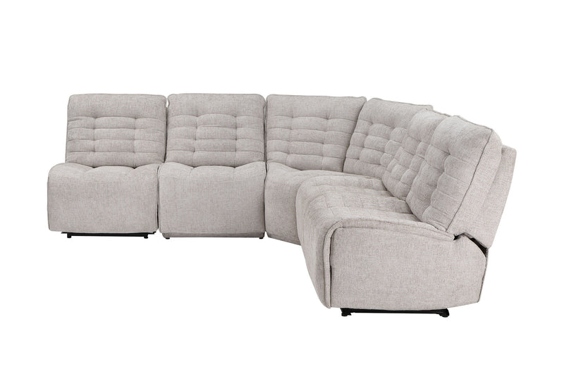 U6066 - Build It Your Way Sectional With Armless Glider - Cream