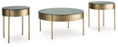 Jettaya - Occasional Table Set (Set of 3) - Brushed Brass