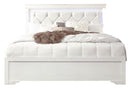 Pompei - King Bed With LED - White