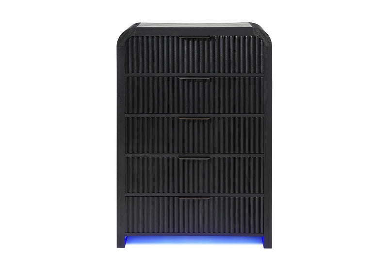 Beckett - Chest With LED - Black / White