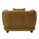 Lennox - Chair With Pillow - Brown Chenille
