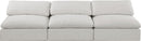 Comfy - Linen Modular Armless Sofa 3 Seats