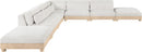 Turin - Chenille Fabric Upholstered Modular Sectional - White