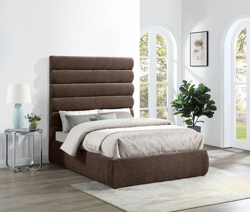 Adam - Chenille Fabric Bed With 70.5" Headboard