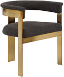 Romeo - Boucle Dining Chair With Gold Base (Set of 2)
