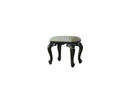 House Delphine - Stool - Ivory Fabric & Charcoal