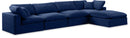 Comfy - 5 Piece Velvet Modular Sectional With Chaise