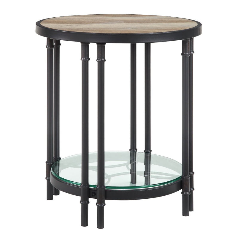Brantley - End Table - Oak & Sandy Black