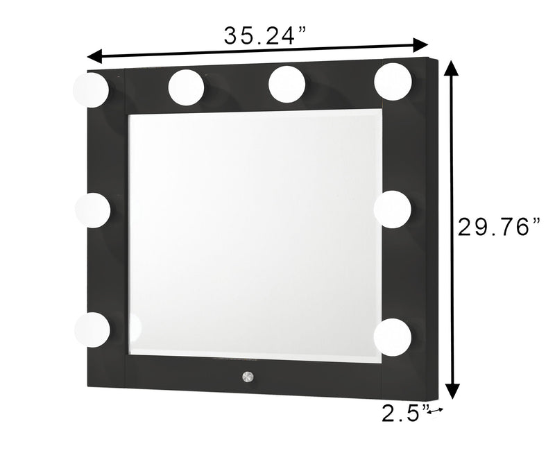 Luxo - Vanity Top With LED - Black