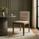 Ellis - Vegan Leather Upholstered Dining Chair (Set of 2) - Brown Base