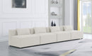 Cube - Linen Modular 4 Seat Armless Sofa