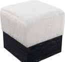 Havre - Ottoman / Stool With Black Base