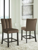 Jeshina - Upholstered Barstool (Set of 2) - Mocha