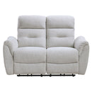 Eastre - Power Motion Loveseat With USB Port - Beige Chenille