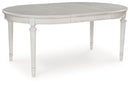 Montelaine - Oval Dining Room Extension Table - Antique White