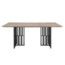 Zudora - Dining Table - Antique Oak & Black