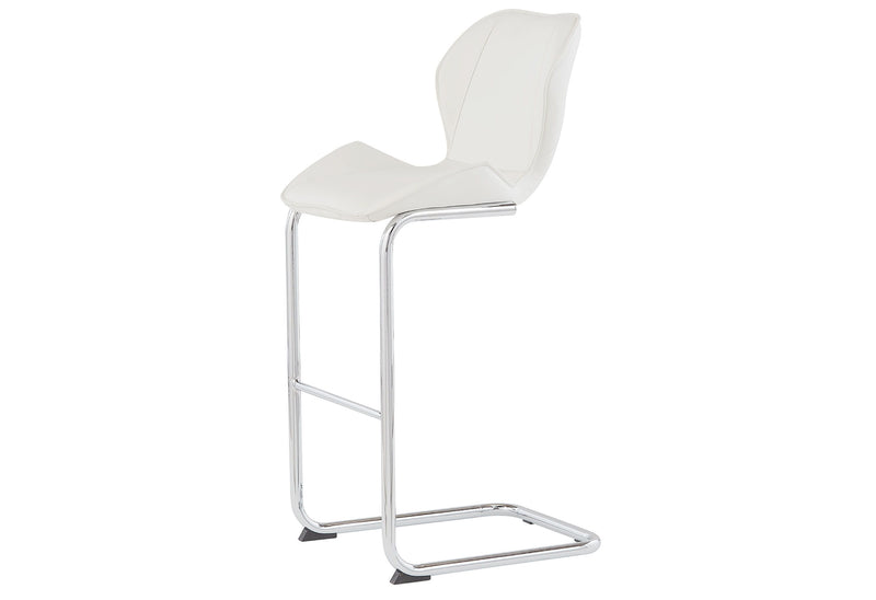 D1503 Bar Table And Four D1446 Bar Stools - White