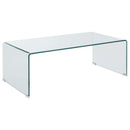 Ripley - Rectangular Tempered Bent Glass Table