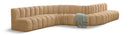 Arc - Velvet 8 Piece Curved Modular Sofa