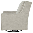 Kambria - Swivel Glider Accent Chair - Fog
