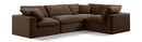 Comfy - 4 Piece Velvet Modular Sectional