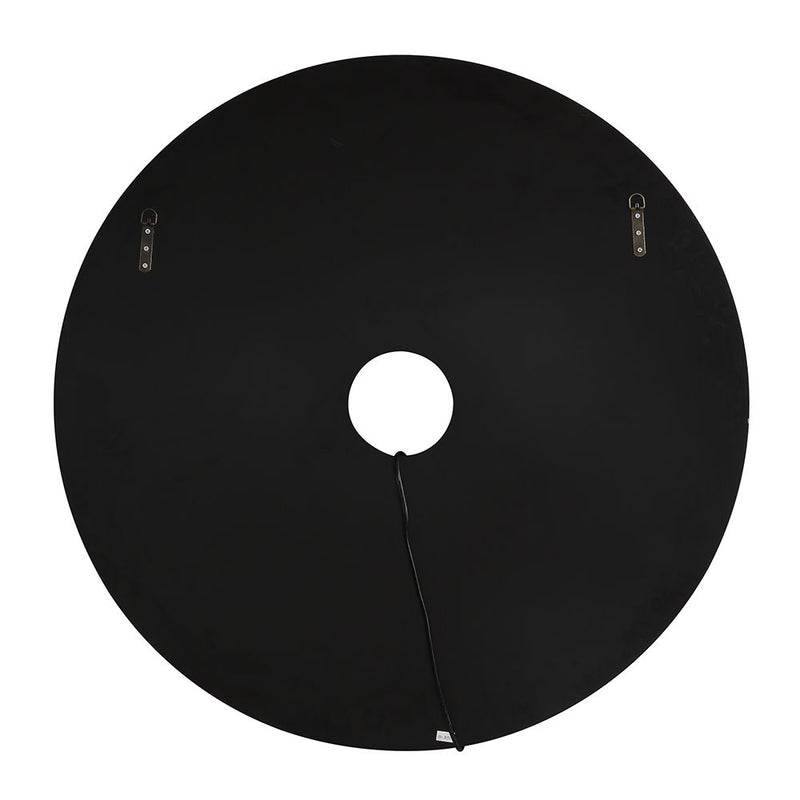 Nysa - 39" Accent Mirror With LED - Mirrored & Faux Crystals