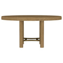 Arini - 60" Round Wood Dining Room Table - Sand Wash
