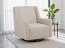 Sorrel - Fabric Upholstered Swivel Glider Arm Chair - Latte