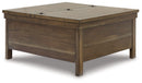 Moriville - Lift Top Cocktail Table - Grayish Brown