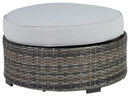 Harbor Court - Ottoman with Cushion - Gray