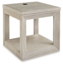 Marxhart - Square End Table - Bisque