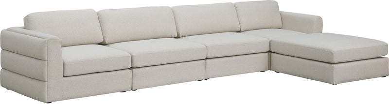 Beckham - Modular Sectional 5 Piece - Beige - Fabric