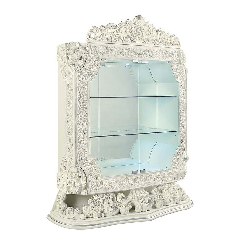 Adara - Curio - Antique White Finish