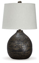Maire - Metal Table Lamp  - Black / Gold Finish