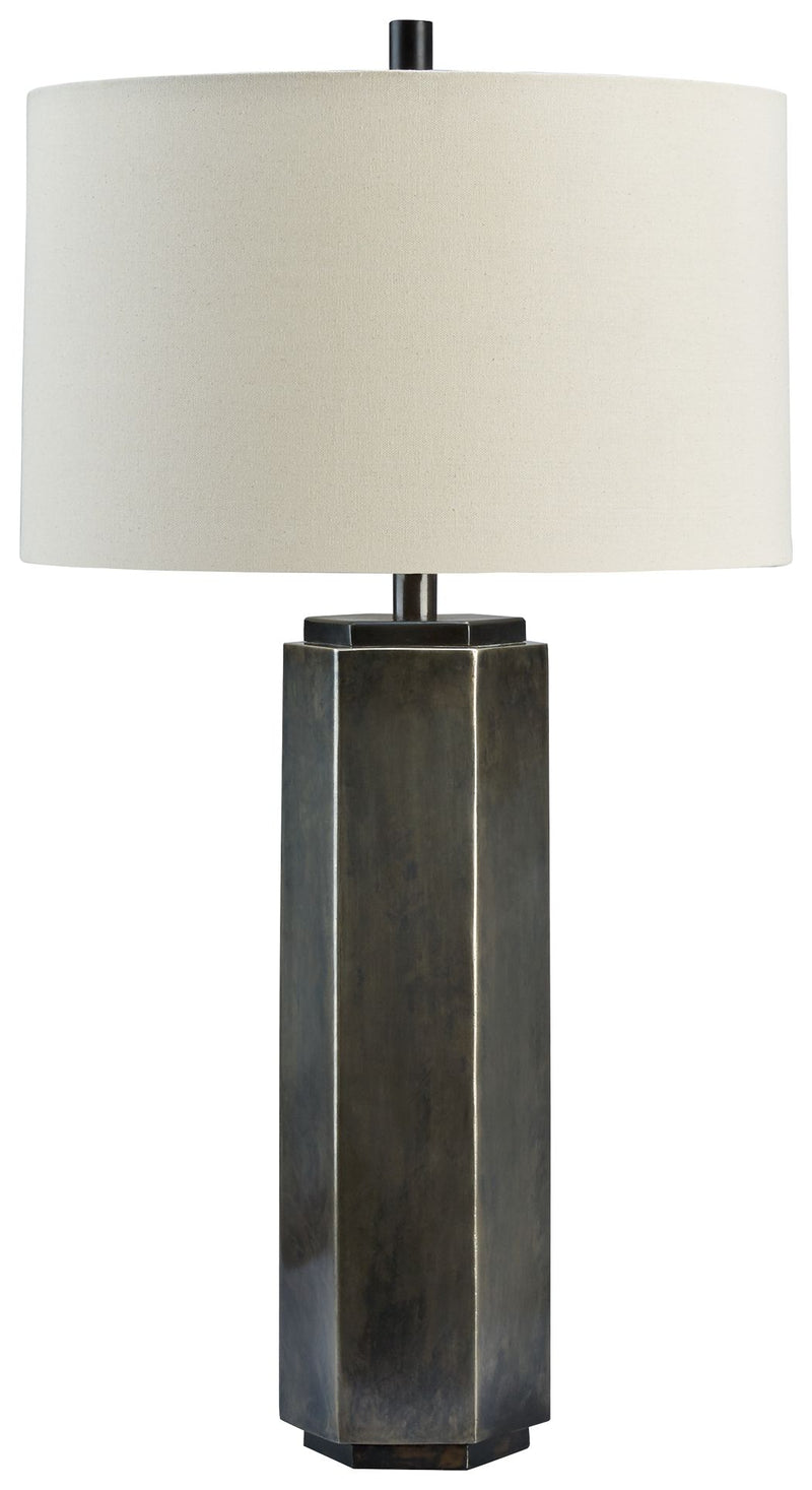 Dirkton - Antique Pewter Finish - Metal Table Lamp