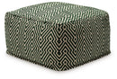 Abacy - Pouf - Green / Ivory