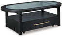 Winbardi - Oval Cocktail Table - Black