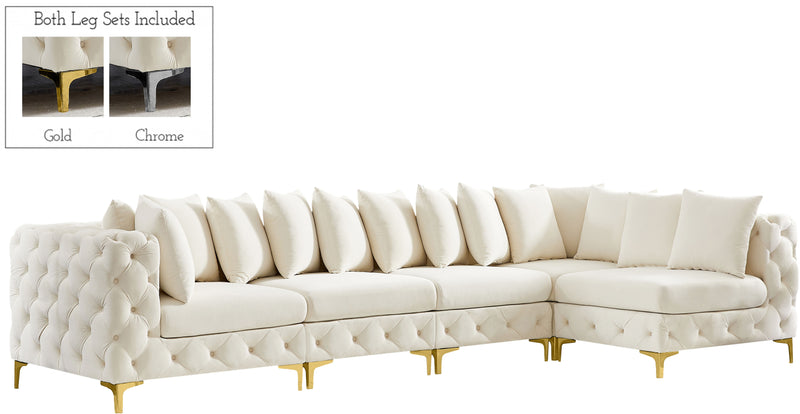 Tremblay - Modular Sectional 5 Piece - Cream - Fabric