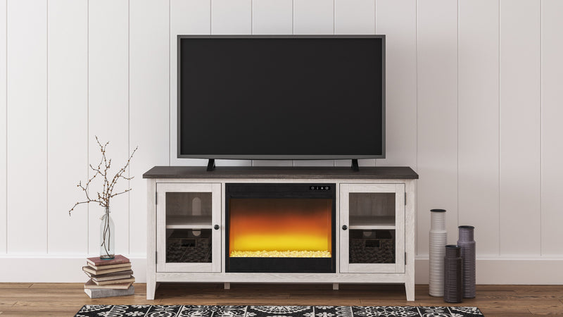 Dorrinson - TV Stand With Fireplace Insert