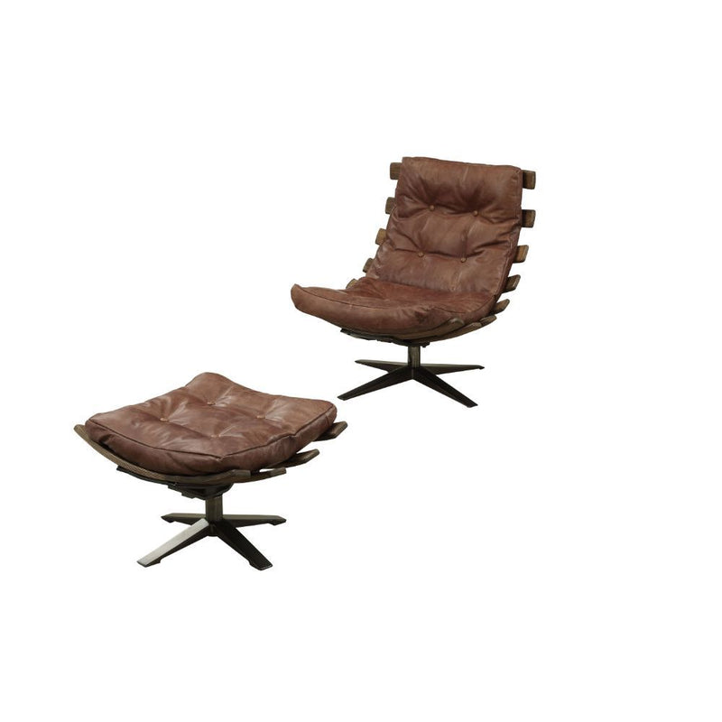 Gandy - 2Pc Pk Chair & Ottoman