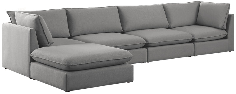 Mackenzie - Modular Sectional 5 Piece - Gray - Fabric