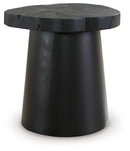 Wimbell - Round End Table - Black