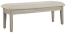 Parellen - Upholstered Storage Bench - Beige / Gray