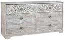 Paxberry - Six Drawer Dresser - Weatherworn - Whitewash