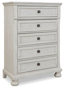 Robbinsdale - Five Drawer Chest - Youth - Antique White
